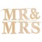 Natural Wooden Mr & Mrs Pre-Strung Letter Garland Wedding Banner Party Events